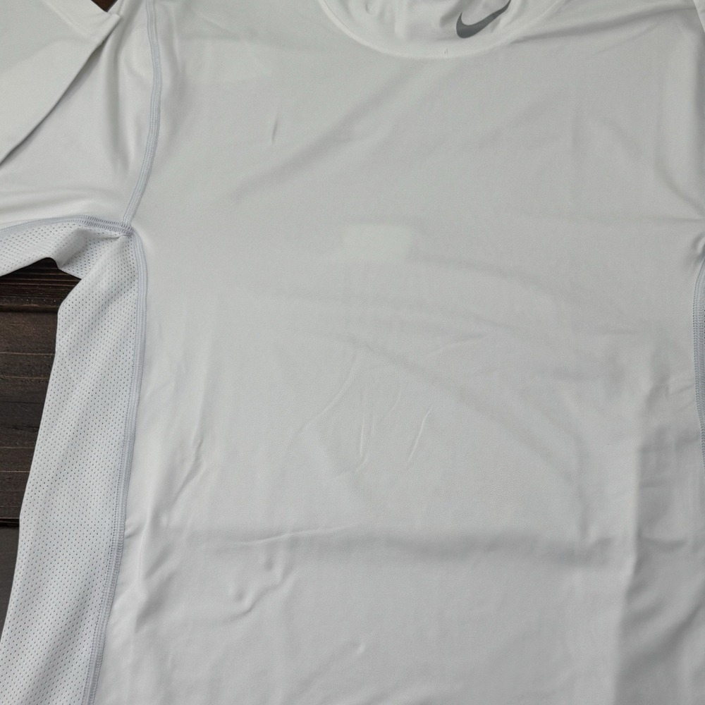 Nike Golf Tour Performance Dri Fit Shirt Mens S Mock Neck White Long Sleeve - Picture 11 of 16